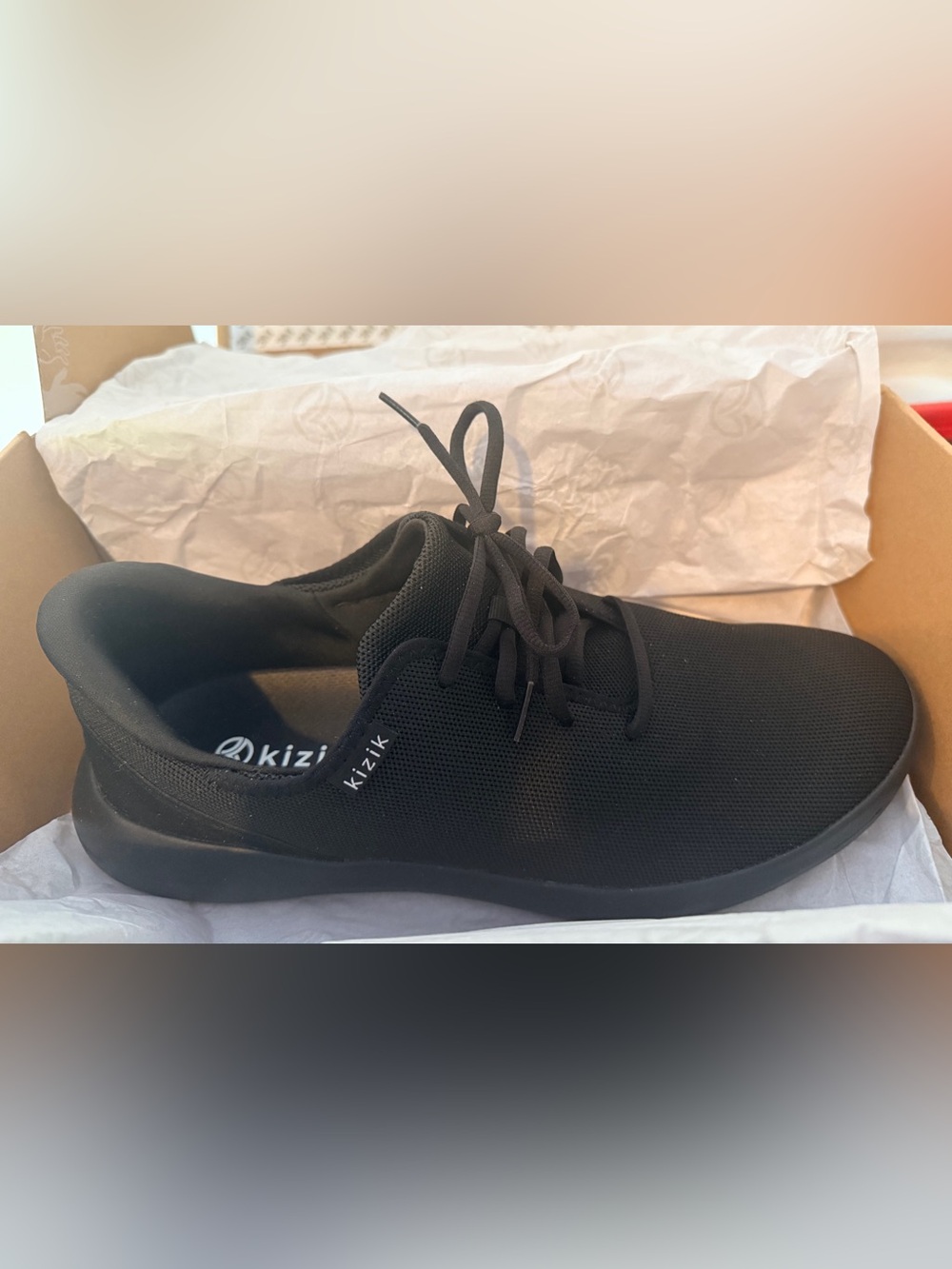 Kizik Madrid Black Knit Lace-Up Sneakers Size 14M - Picture 3 of 6